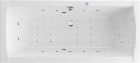 Акриловая ванна Excellent Aquaria Lux Slim Nano 180x80 см, встраиваемая, с гидромассажем, белая, с каркасом, со сливом-переливом