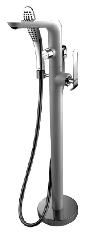 Напольный смеситель для ванны с душем Lemark Melange LM4944CW