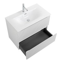 Тумба с раковиной BelBagno Uno 90 подвесная, 2 ящика, bianco opaco