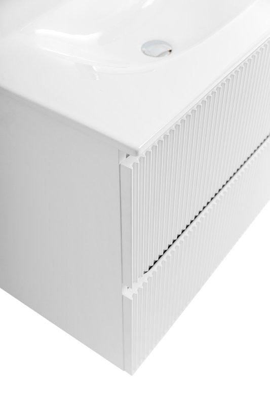 Тумба с раковиной BelBagno Uno 90 подвесная, 2 ящика, bianco opaco