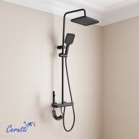 Душевая стойка Ceruttispa 11411 графит