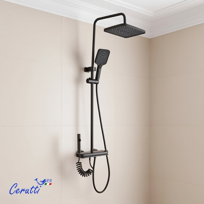Душевая стойка Ceruttispa 11411 графит