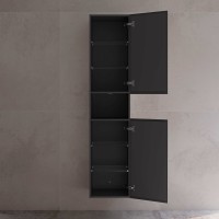 Шкаф пенал для ванной Keuco Stageline 32831 R, вулканит, с подсветкой