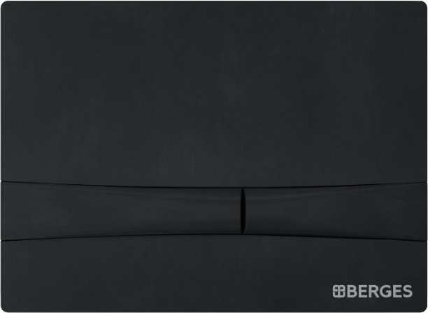 Кнопка смыва Berges Novum F5 чёрный, матовый