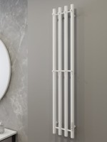 Полотенцесушитель электрический Altasan Проксима СП21120БМ 120x20 см, подключение справа, скрытое подключение справа, матовый белый, I-образный, из стали