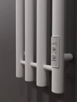 Полотенцесушитель электрический Altasan Проксима СП21120БМ 120x20 см, подключение справа, скрытое подключение справа, матовый белый, I-образный, из стали