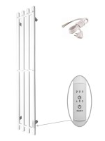 Полотенцесушитель электрический Altasan Проксима СП21120БМ 120x20 см, подключение справа, скрытое подключение справа, матовый белый, I-образный, из стали