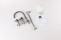 Смеситель для раковины Abber Wasser Kreis 316 AF8108BGG-M оружейная брашированная сталь