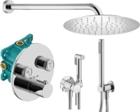 Комплект для ванной Plumberia Selection PSBOX KITZPSB02CR С ВНУТРЕННЕЙ ЧАСТЬЮ, хром