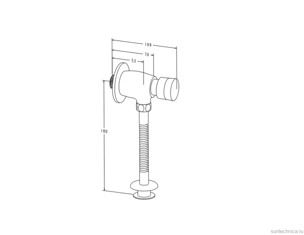 Комплект Писсуар SantiLine SL-6010 + Смыв SL-6020