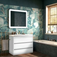 Тумба под раковину Art&Max Family 100, напольная, Bianco Lucido