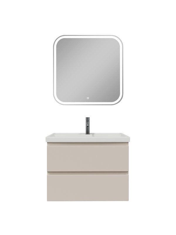 Мебель для ванной комнаты SanStar Riana 70 подвесная, cappuccino, раковина Фостер 70