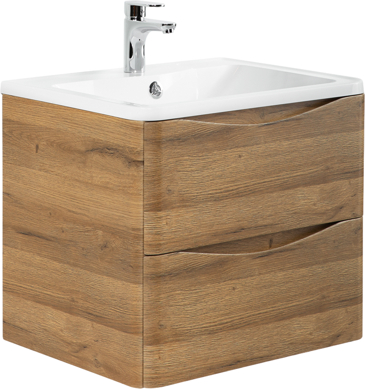 Тумба с раковиной BelBagno Acqua 60 подвесная, rovere rustico