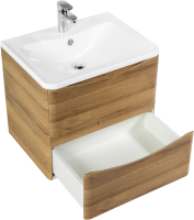 Тумба с раковиной BelBagno Acqua 60 подвесная, rovere rustico