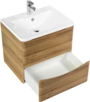 Тумба с раковиной BelBagno Acqua 60 подвесная, rovere rustico