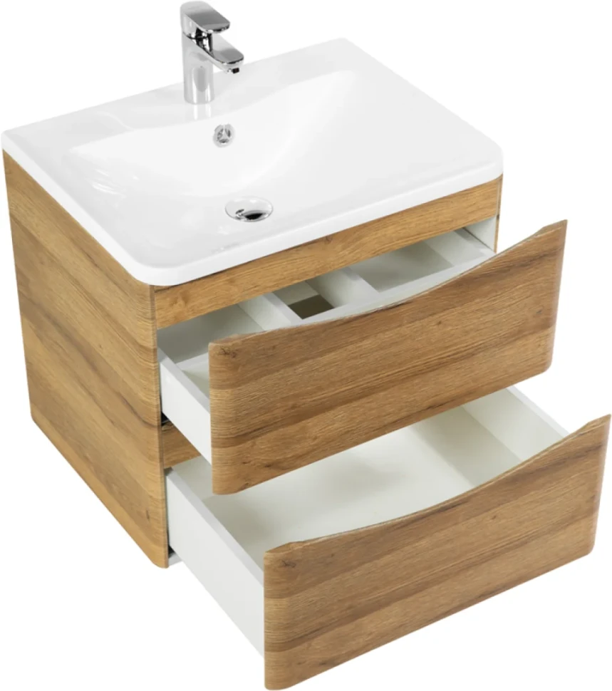 Тумба с раковиной BelBagno Acqua 60 подвесная, rovere rustico
