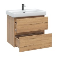 Мебель для ванной комнаты SanStar Lavanti 60 дуб вотан, раковина Фест 60
