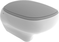 Унитаз подвесной BOCCHI Fenice 1166-001-0129 с серой матовой крышкой