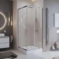 Душевой уголок BelBagno Uno 195 A 2 95 C Cr стекло прозрачное