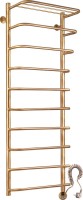 Полотенцесушитель электрический Secado Мерида 2 125x55 см, подключение справа, бронза, лесенка, латунь, с полкой
