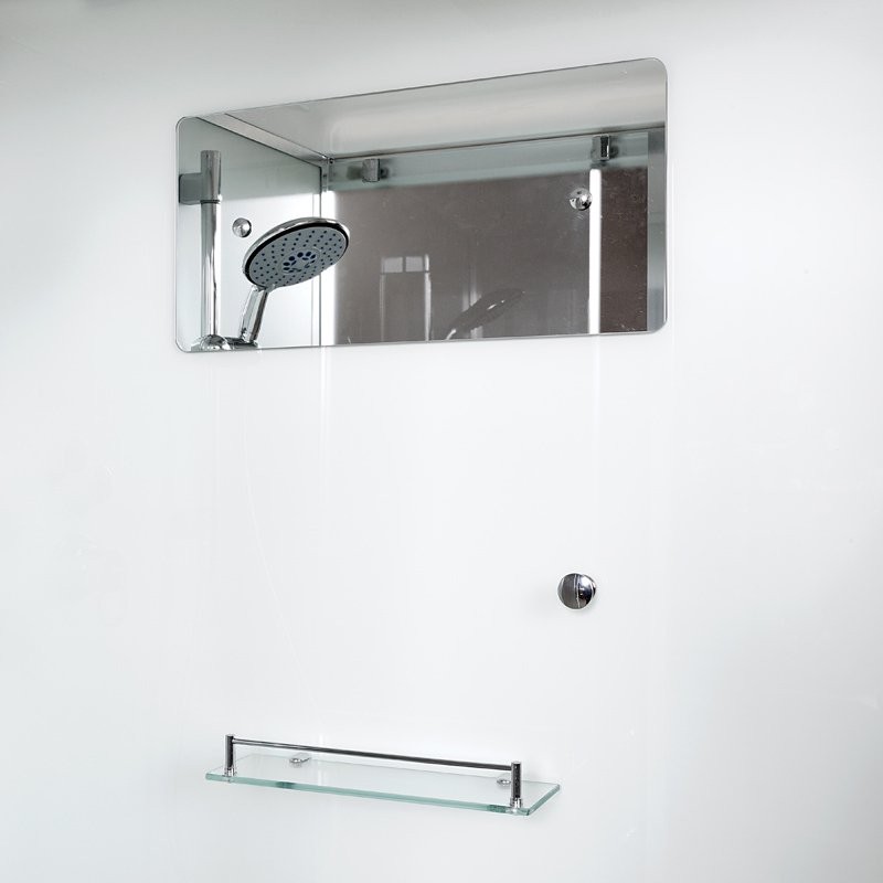 Душевая кабина DTO K408S 80х80, LED, профиль хром, стекло прозрачное