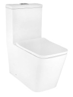 Унитаз-моноблок напольный AZARIO Avanti AZ-6203 безободковый, с микролифтом, глянцевый белый