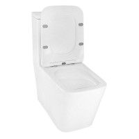 Унитаз-моноблок напольный AZARIO Avanti AZ-6203 безободковый, с микролифтом, глянцевый белый