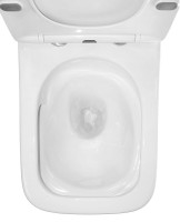 Унитаз-моноблок напольный AZARIO Avanti AZ-6203 безободковый, с микролифтом, глянцевый белый