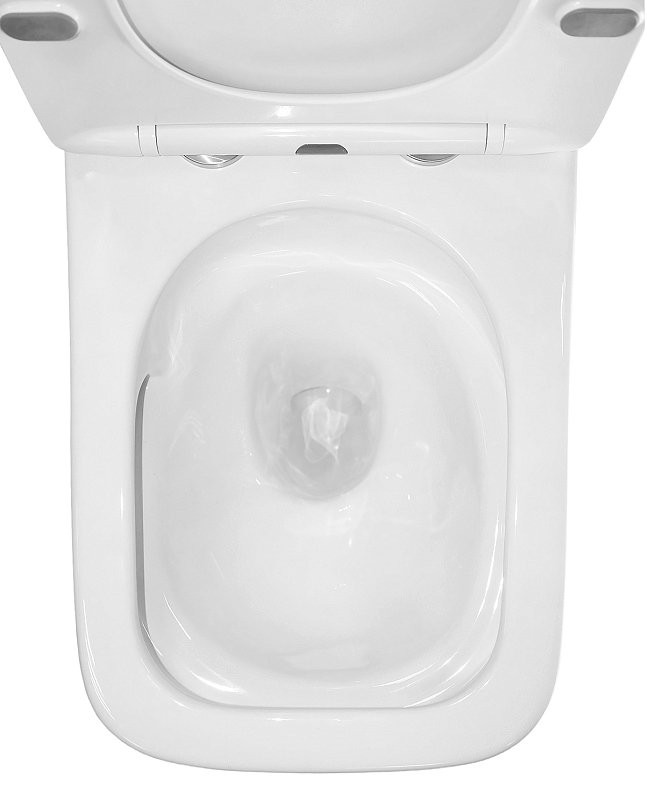 Унитаз-моноблок напольный AZARIO Avanti AZ-6203 безободковый, с микролифтом, глянцевый белый