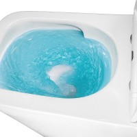 Унитаз-моноблок напольный AZARIO Avanti AZ-6203 безободковый, с микролифтом, глянцевый белый