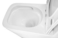 Унитаз-моноблок напольный AZARIO Avanti AZ-6203 безободковый, с микролифтом, глянцевый белый