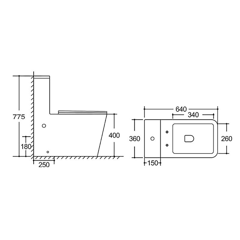 Унитаз-моноблок напольный AZARIO Avanti AZ-6203 безободковый, с микролифтом, глянцевый белый