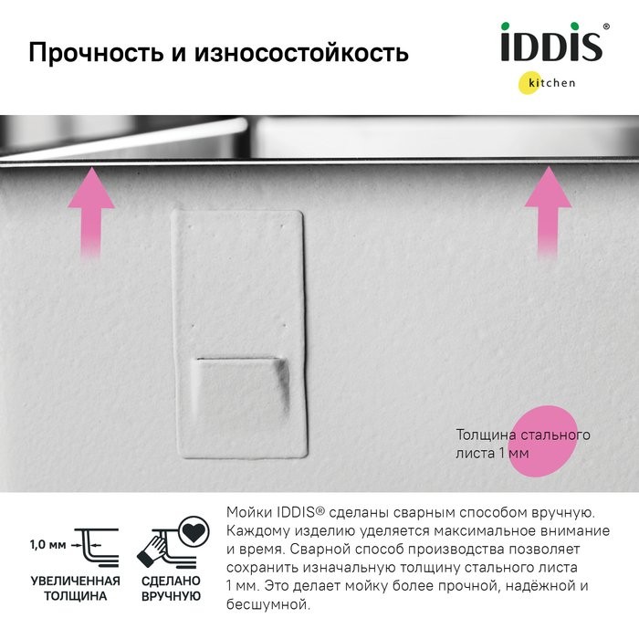 Дополнительная мойка IDDIS Edifice EDI21S0i77