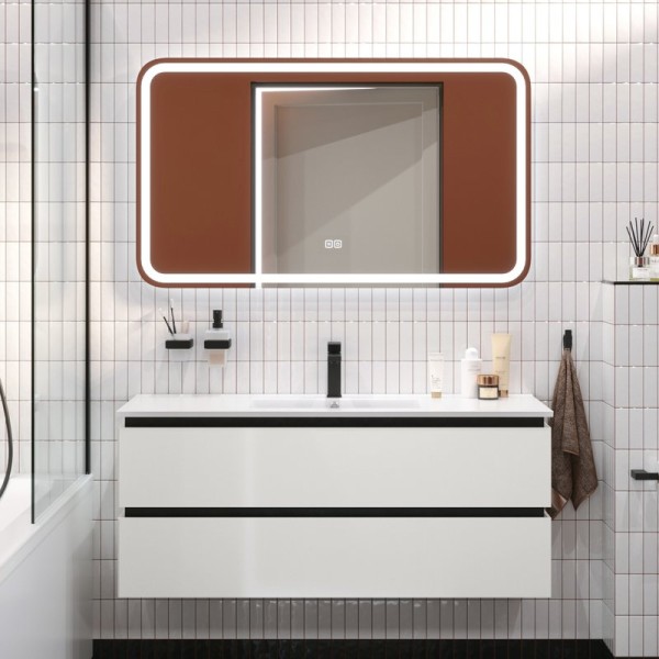 Мебель для ванной комнаты Cezares Plane 120 bianco lucido, раковина Cezares CZR-8002-120