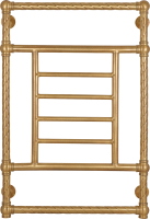 Полотенцесушитель водяной Secado Фалерони 3 Trenza 80x55 см, бронза, лесенка, латунь