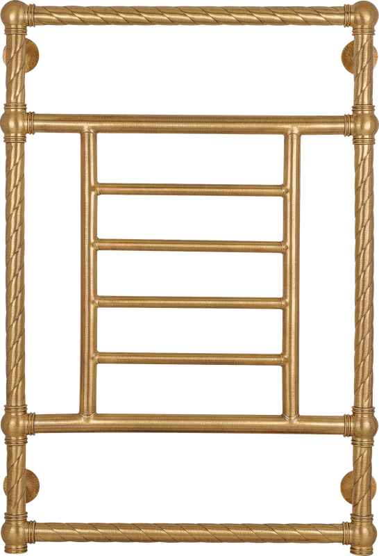 Полотенцесушитель водяной Secado Фалерони 3 Trenza 80x55 см, бронза, лесенка, латунь