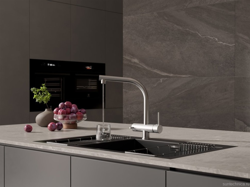 Смеситель для кухни Cersanit Crea 68224 сатин