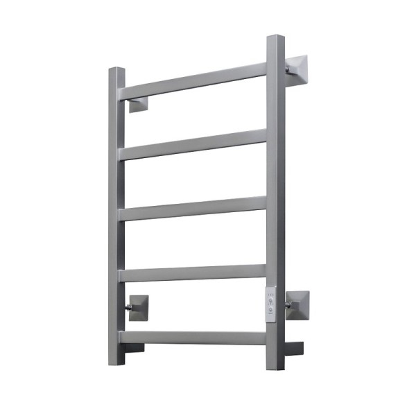 Полотенцесушитель электрический Тругор Пэк 20 кв 60x45 см, подключение справа, слева, матовый хром, лесенка
