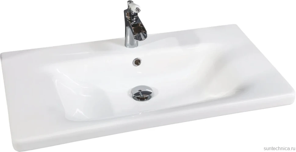 Тумба с раковиной Armadi Art NeoArt 80 капучино с ручками Flora золото