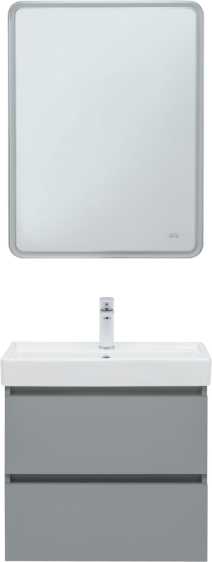 Мебель для ванной комнаты Aquanet Вега 2.0 60 подвесная, мисти грин