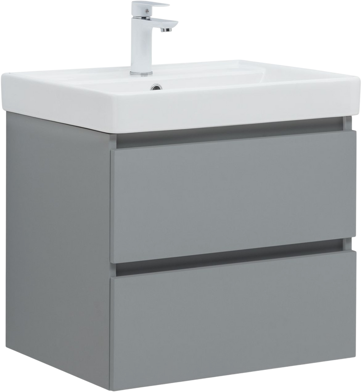 Мебель для ванной комнаты Aquanet Вега 2.0 60 подвесная, мисти грин