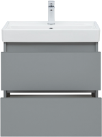 Мебель для ванной комнаты Aquanet Вега 2.0 60 подвесная, мисти грин