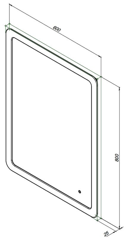 Мебель для ванной комнаты Aquanet Вега 2.0 60 подвесная, мисти грин
