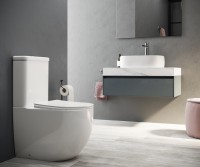 Унитаз-компакт напольный Ceramicanova Mia Rimless CN1801 с микролифтом, безободковый