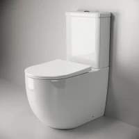 Унитаз-компакт напольный Ceramicanova Mia Rimless CN1801 с микролифтом, безободковый