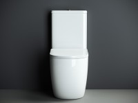 Унитаз-компакт напольный Ceramicanova Mia Rimless CN1801 с микролифтом, безободковый
