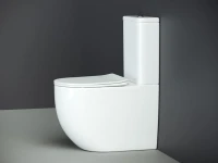 Унитаз-компакт напольный Ceramicanova Mia Rimless CN1801 с микролифтом, безободковый