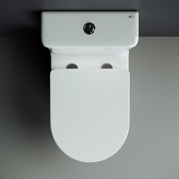 Унитаз-компакт напольный Ceramicanova Mia Rimless CN1801 с микролифтом, безободковый