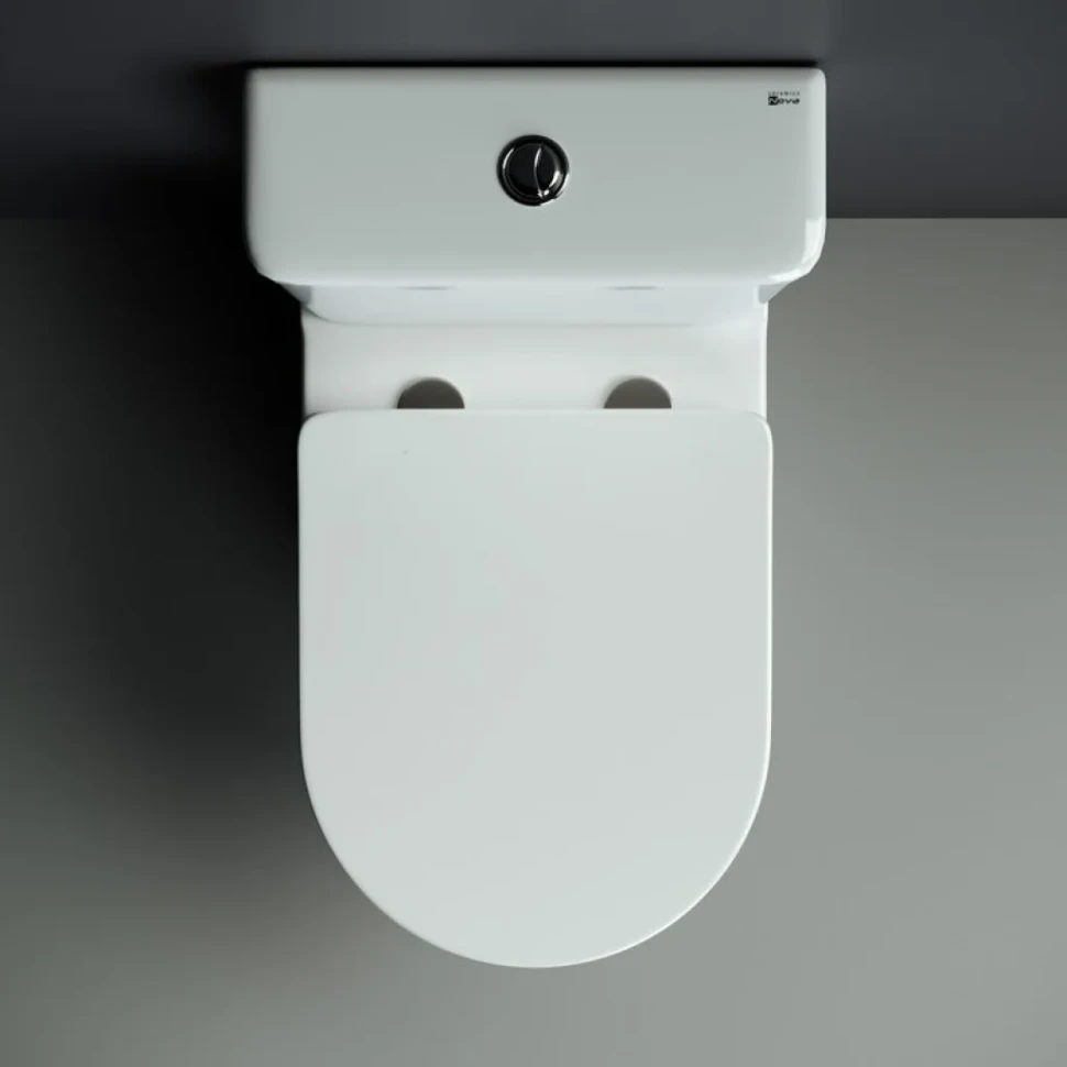 Унитаз-компакт напольный Ceramicanova Mia Rimless CN1801 с микролифтом, безободковый