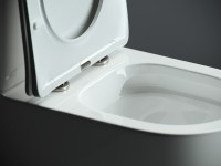Унитаз-компакт напольный Ceramicanova Mia Rimless CN1801 с микролифтом, безободковый